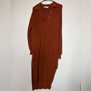 Natural Life Knit Midi Sweater Dress